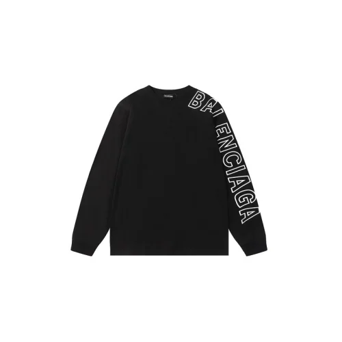 Свитшот Balenciaga Text On Left Sleeve "Black"