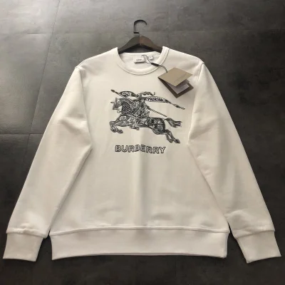 Свитшот Burberry With Embroidery "White" фото № 4