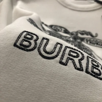Свитшот Burberry With Embroidery "White" фото № 6