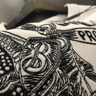 Свитшот Burberry With Embroidery "White" фото № 7