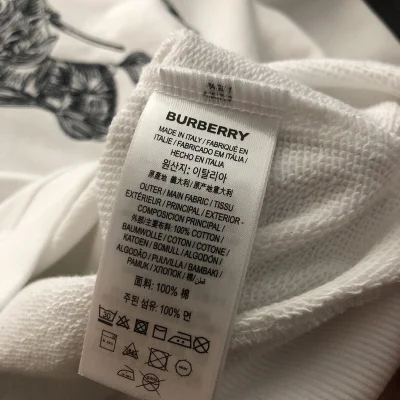 Свитшот Burberry With Embroidery "White" фото № 8