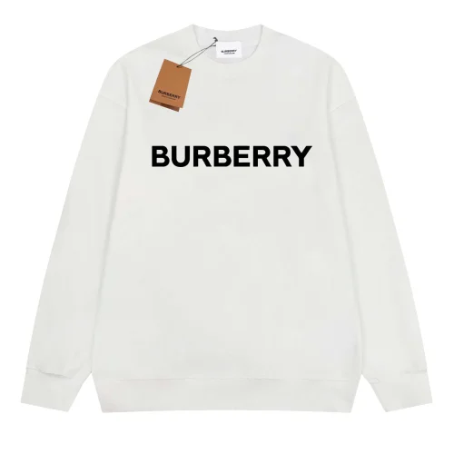 Свитшот Burberry Frontside Central Logo Contrast Burberry "White"