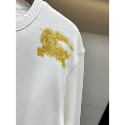 Свитшот Burberry Frontside Print Yellow Warrior And Horse Logo "White" фото № 4