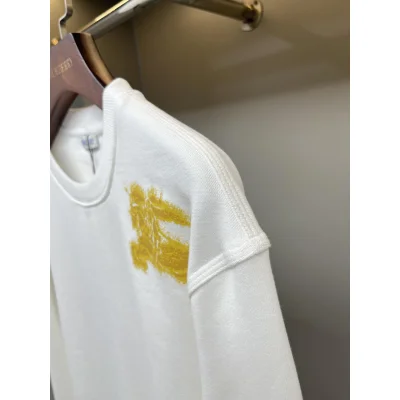 Свитшот Burberry Frontside Print Yellow Warrior And Horse Logo "White" фото № 3