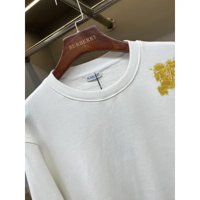 Свитшот Burberry Frontside Print Yellow Warrior And Horse Logo "White" фото № 2