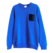 Свитшот Burberry Frontside 3D Letter B On The Rectangle "Blue"