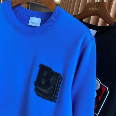 Свитшот Burberry Frontside 3D Letter B On The Rectangle "Blue" фото № 3