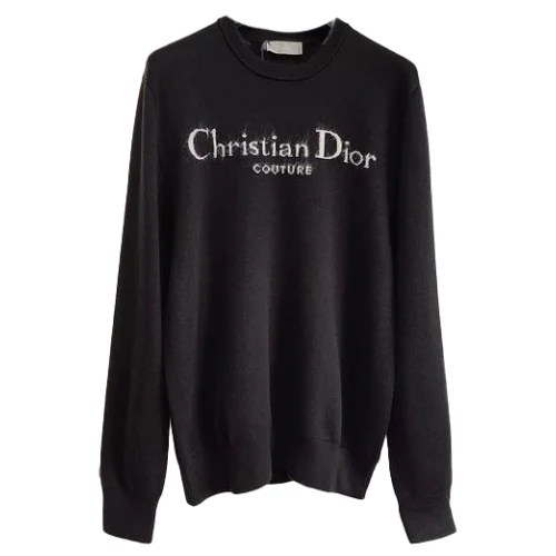 Свитшот Christian Dior White Frontside Logo Couture "Black"