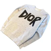 Свитшот Christian Dior Frontside Contrast Logo Dior "Gray"
