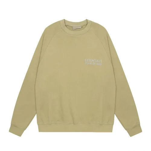 Свитшот Fear Of God Plain With Text Logo "Beige/Yellow"