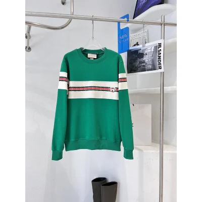 Свитшот Gucci With The Brand Logo In The Stripe "Green" фото № 2