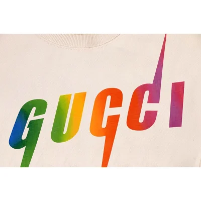 Свитшот Gucci Colorful Logo "Cream" фото № 3