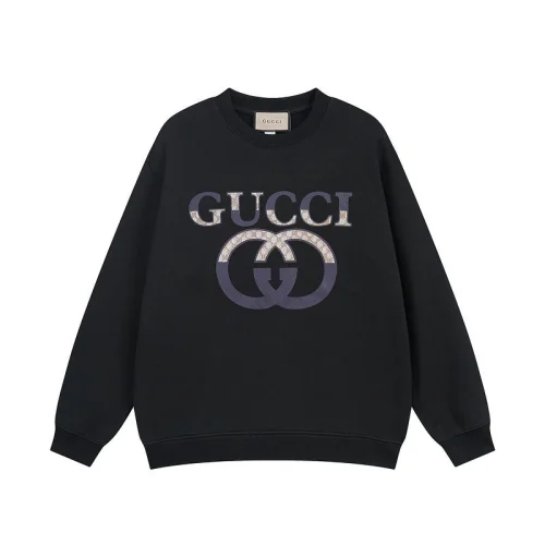 Свитшот Gucci Two Color Logo And Text "Black"