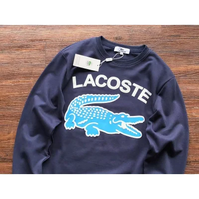Свитшот Lacoste Front Lettering With Crocodile "Blue" фото № 2