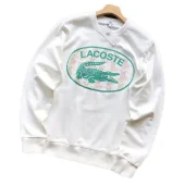 Свитшот Lacoste Big Crocodile And Logo Lettering In Oval "White"