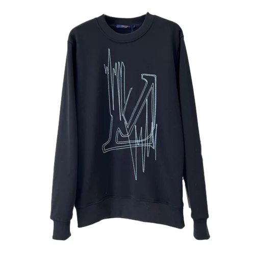 Свитшот Louis Vuitton Embroidery "Black"