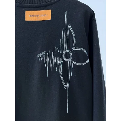 Свитшот Louis Vuitton Embroidery "Black" фото № 4