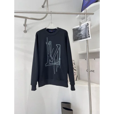 Свитшот Louis Vuitton Embroidery "Black" фото № 6