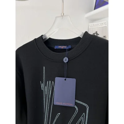 Свитшот Louis Vuitton Embroidery "Black" фото № 8