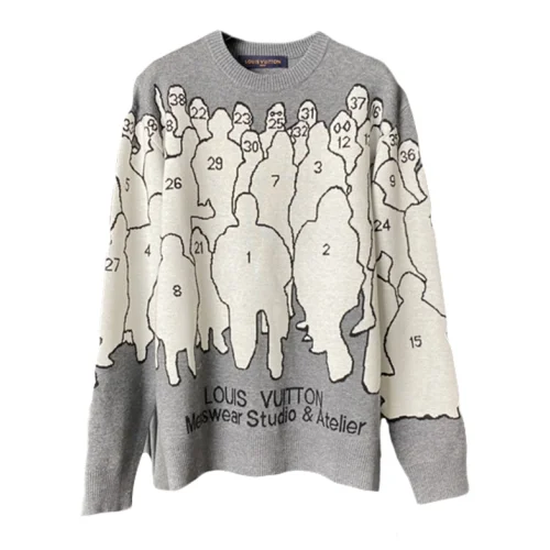 Свитшот Louis Vuitton Many Unknowns "Gray"