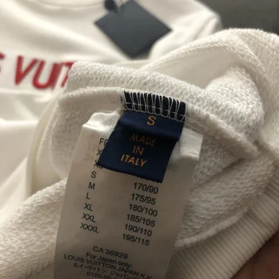 Свитшот Louis Vuitton Red Text Logo "White" фото № 6