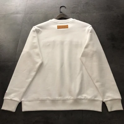 Свитшот Louis Vuitton Red Text Logo "White" фото № 8