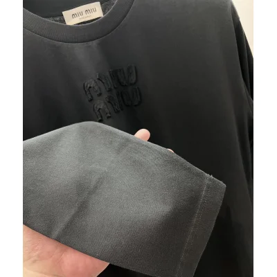 Свитшот Miu Miu Frontside Upside Clear Logo Miu Miu "Black" фото № 3