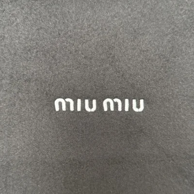 Свитшот Miu Miu White Frontside Logo Two Frontside Pockets "Gray" фото № 3