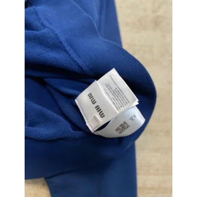 Свитшот Miu Miu Frontside Dark Blue Left Logo "Navy Blue" фото № 6