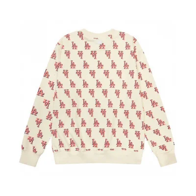 Свитшот MLB Classic Monogram Front Pattern Overfit Boston Red Sox LA Dodgers NY "White" фото № 2