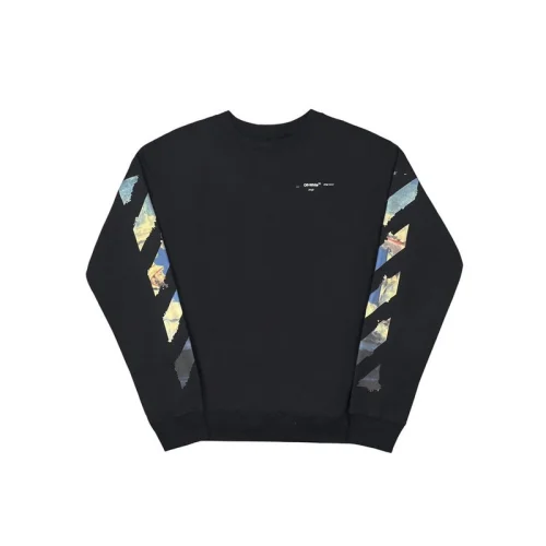 Свитшот OFF-WHITE Diagonal Arrows With A Picture "Black"
