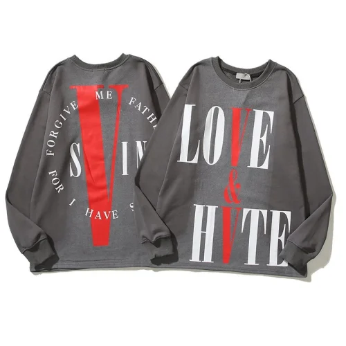 Лонгслив Saint Michael x Vlone Love And Hate "Grey"