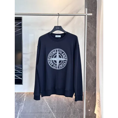 Свитшот Stone Island Large Logo Print "Blue" фото № 2 Свитшот Stone Island Large Logo Print "Blue" фото № 2