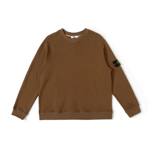 Свитшот Stone Island Solid Color With Patch "Brown"