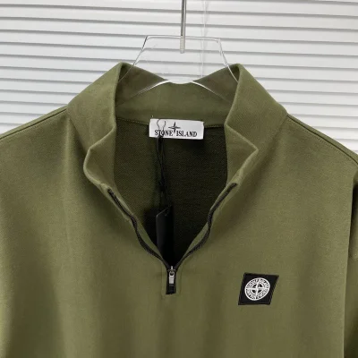 Свитшот Stone Island With Logo - Patch ZIP "Green" фото № 6