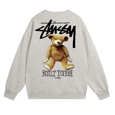 Свитшот Stussy Teddy Bear Built Touch "Light Gray" фото № 2