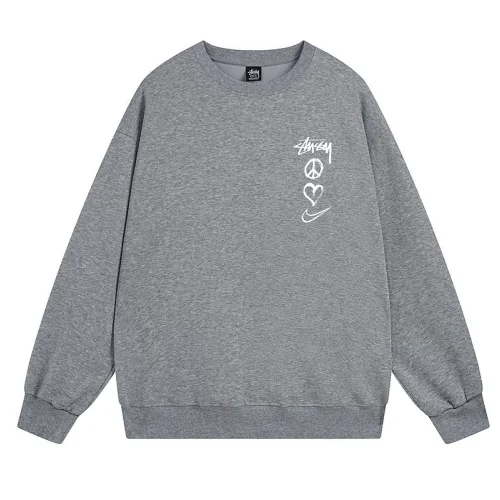 Свитшот Stussy Peace Love Nike "Dark Gray"