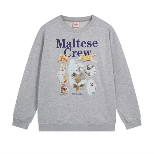 Свитшот Wai Kei Different Dog Breeds "Gray"