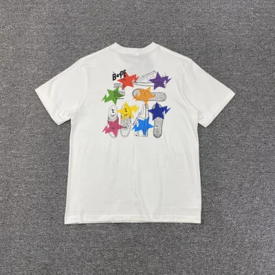 Футболка A Bathing Ape Stars "White" фото № 4