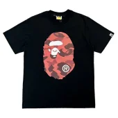 Футболка A Bathing Ape With Print On Both Sides "Black/Red"