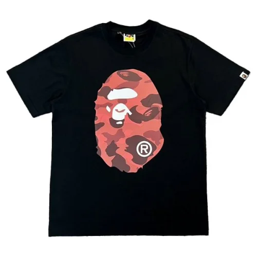 Футболка A Bathing Ape With Print On Both Sides "Black/Red"