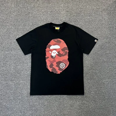 Футболка A Bathing Ape With Print On Both Sides "Black/Red" фото № 2