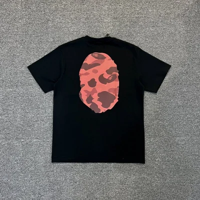 Футболка A Bathing Ape With Print On Both Sides "Black/Red" фото № 3
