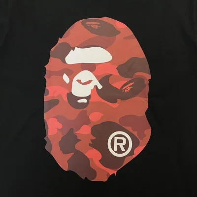 Футболка A Bathing Ape With Print On Both Sides "Black/Red" фото № 4