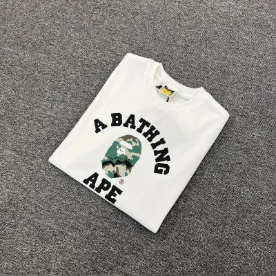 Футболка A Bathing Ape Text With Print "White" фото № 5