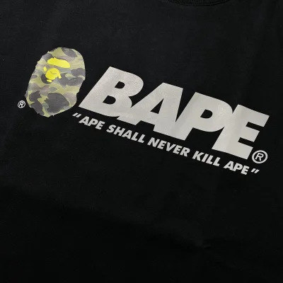 Футболка A Bathing Ape With Quote "Black" фото № 5