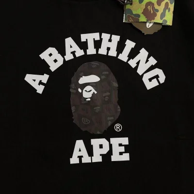 Футболка A Bathing Ape Black Monkey Print "Black" фото № 3