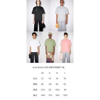 Футболка Acne Studios Short Sleeve Logo Text AS "White" фото № 2