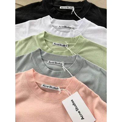 Футболка Acne Studios Short Sleeve Logo Text AS "White" фото № 9