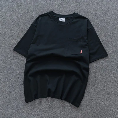 Футболка Acne Studios Logo Pocket "Black" фото № 2